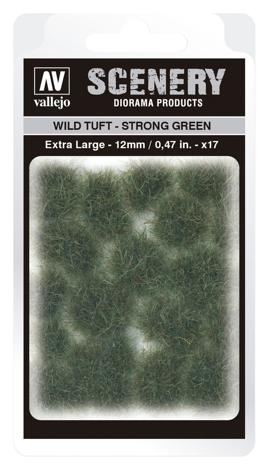 Vallejo 12mm Wild Tuft - Strong Green Diorama Accessory