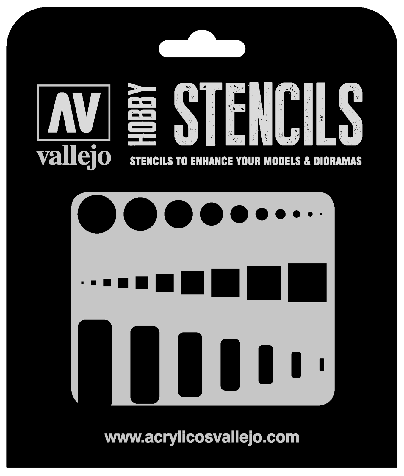 Vallejo Access Trap Doors Stencil Vallejo