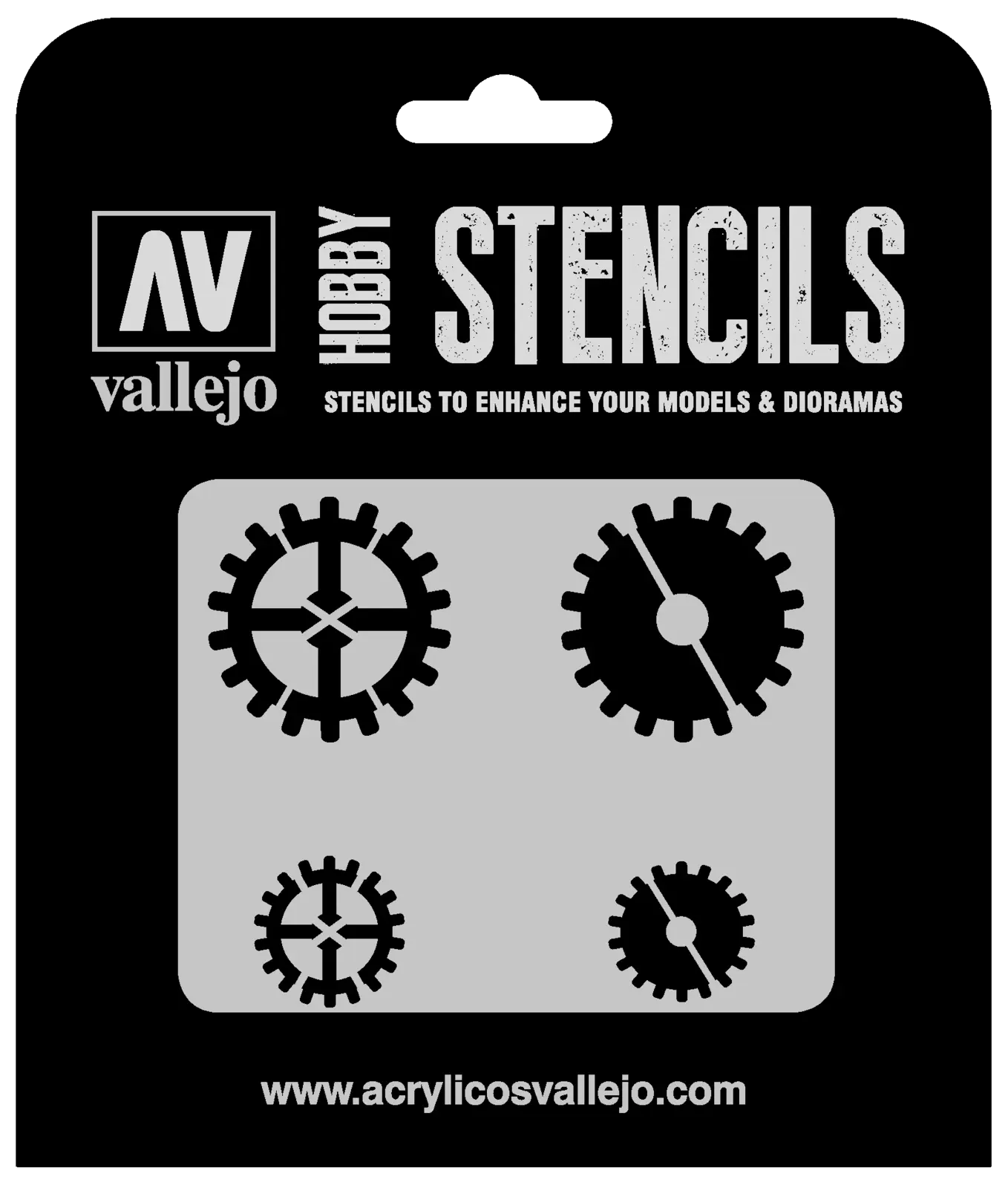 Vallejo Gear Markings Stencil Vallejo