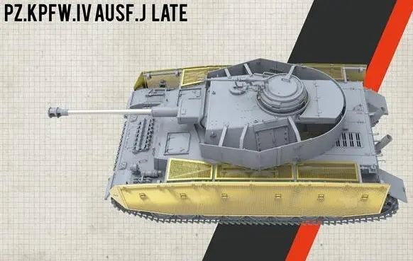 Border Model 1/35 Panzer IV J Late w/ Workable Tracks Plastic Model Kit Border Model