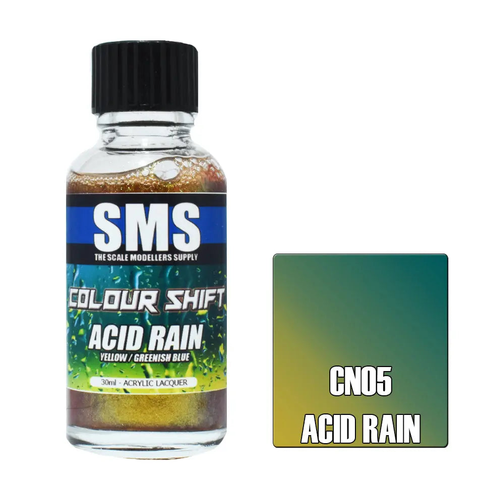 SMS Colour Shift Acid Rain (Yellow/Greenish Blue) 30ml The Scale Modellers Supply