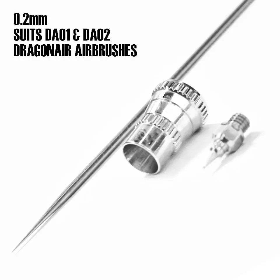 SMS Dragonair Airbrush 0.2mm Nozzle Kit (to fit DA01/DA02 Airbrushes) The Scale Modellers Supply
