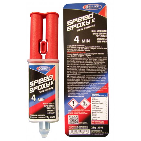 Deluxe Materials Speed Epoxy II 28g Syringe 4minute