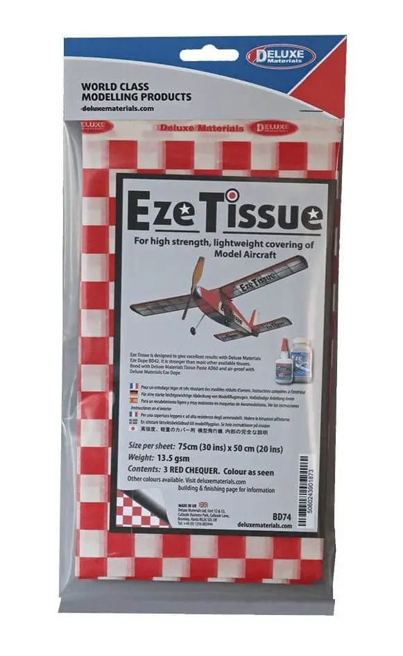 Deluxe Materials Eze Tissue Red chequer Deluxe Materials