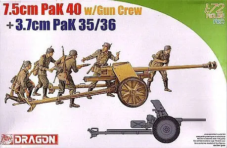 Dragon 1/35 3.7cm Pak 35/36 w/Crew Plastic Model Kit Dragon