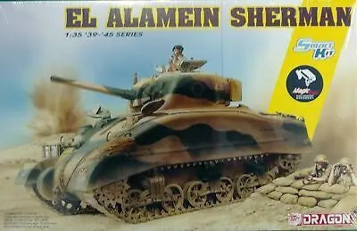 Dragon 1/35 El Alamein Sherman (w/ Magic Tracks) Plastic Model Kit Dragon