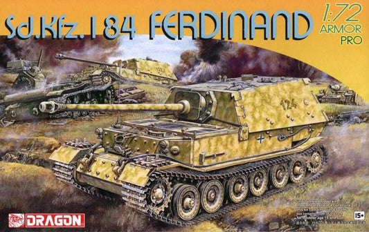 Dragon 1/72 Sd.Kfz.184 Ferdinand Plastic Model Kit Dragon