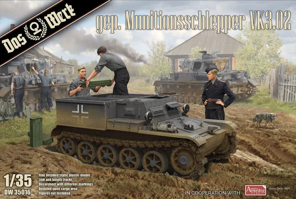 Das Werk 1/35 Gepanzerter Munitionsschlepper VK3.02 Plastic Model Kit Das Werk