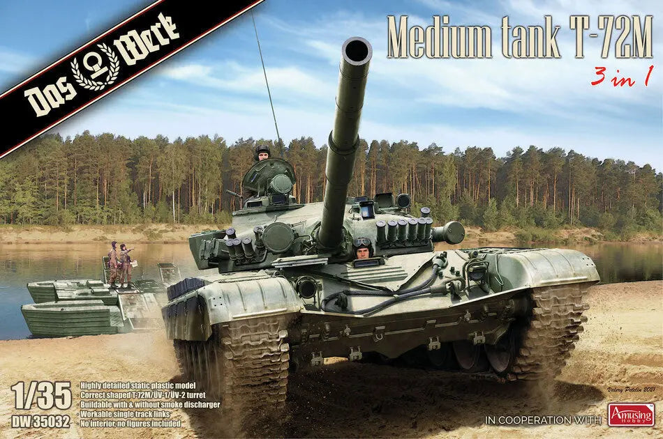 Das Werk 1/35 Medium Tank T72M Plastic Model Kit Das Werk