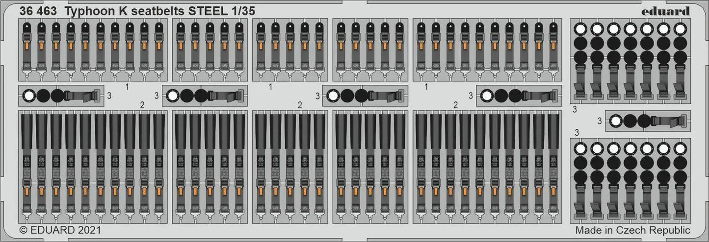 Eduard 1/35 Typhoon K seatbelts STEEL Photo etched parts Eduard