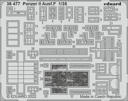 Eduard 1/35 Panzer Ausf. F Photo Etch Set (Academy) Eduard