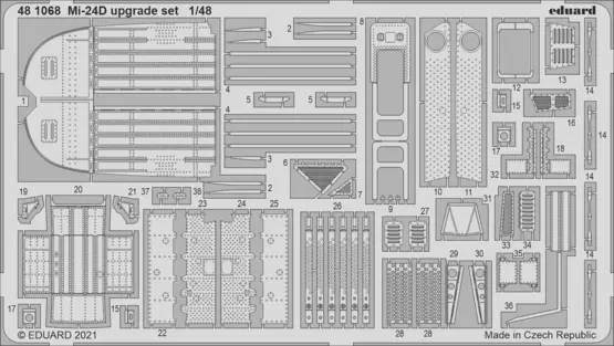 Eduard 1/48 Mi-24D upgrade set Photo etched parts Eduard