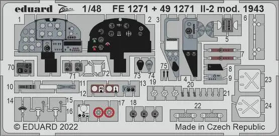 Eduard 1/48 IL-2 mod. 1943 Photo etched parts Eduard