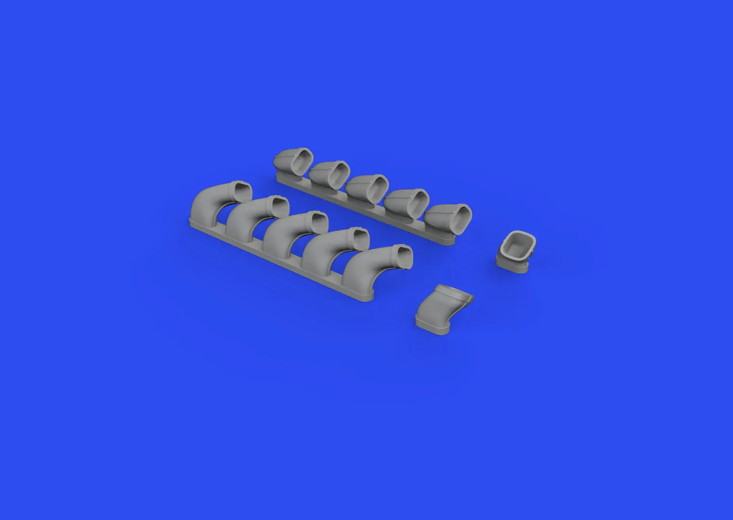 Eduard 1/48 IL-2 exhaust stacks Brassin Eduard