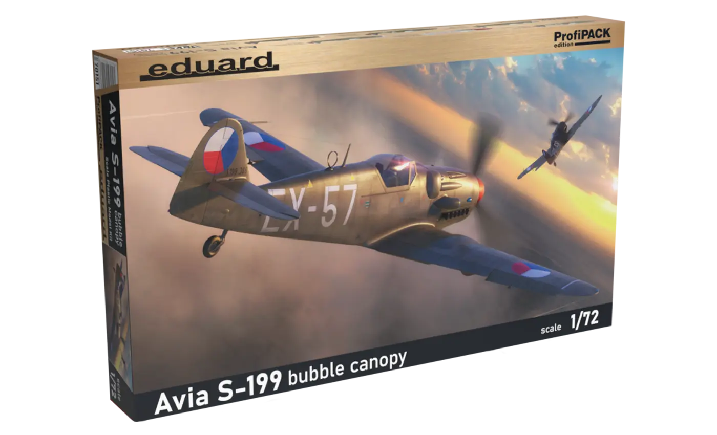 Eduard 1/72 Avia S-199 bubble canopy Plastic Model Kit ProfiPACK Eduard