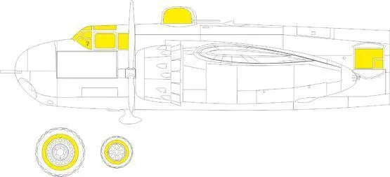 Eduard 1/32 B-25H TFace Mask for HKM Eduard