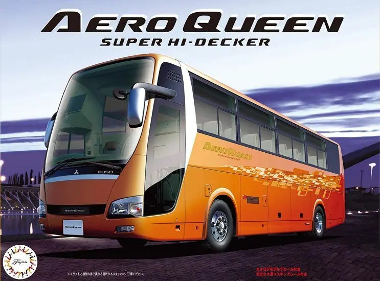 Fujimi 1/32 Mitsubishi Fuso Aero Queen Super Hi Decker (BUS-4) Plastic Model Kit Fujimi