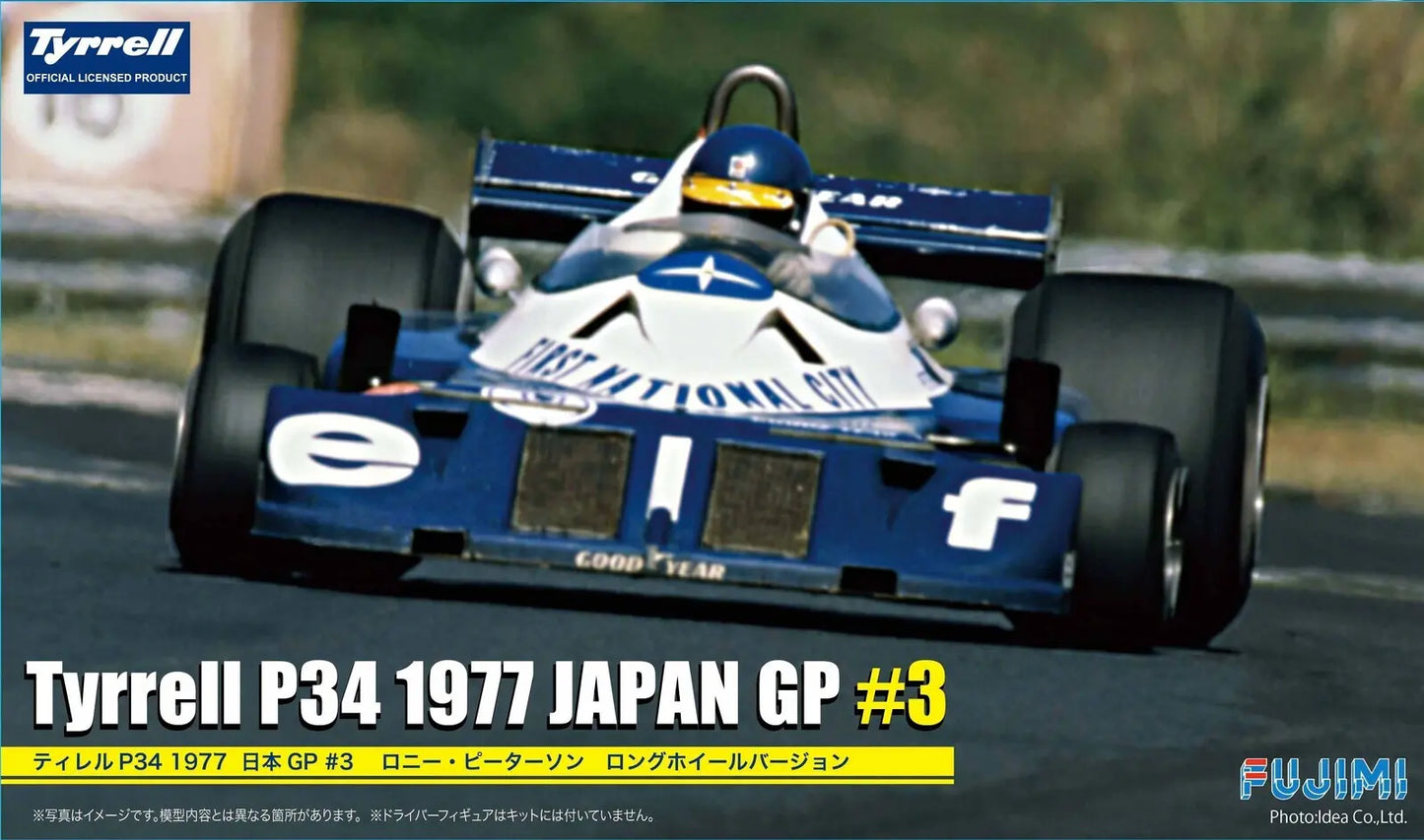 Fujimi 1/20 Tyrrell P34 1977 JAPAN GP Long Chassis #3 Ronnie Peterson (GP-34) Plastic Model Kit Fujimi