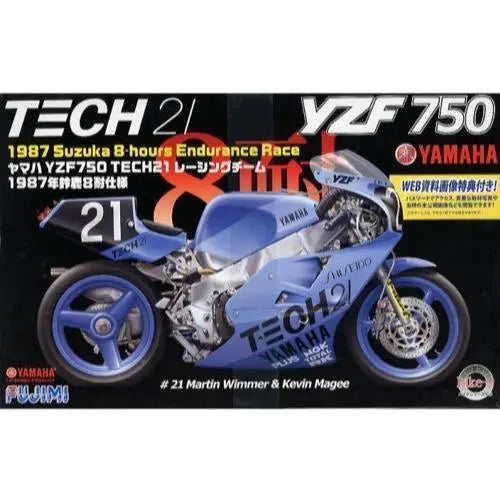 Fujimi 1/12 YAMAHA YZR750 TECH21 1985 (Bike-No5) Plastic Model Kit Fujimi