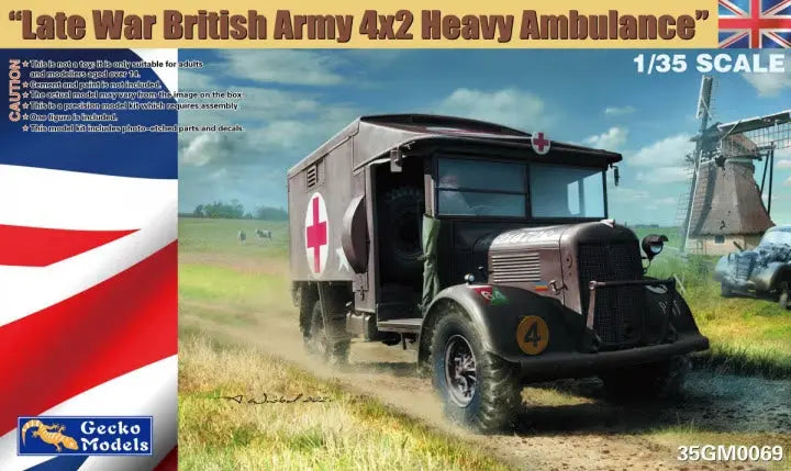 Gecko 1/35 Late War British Army 4x2 Heavy Ambulance Plastic Model Kit Gecko