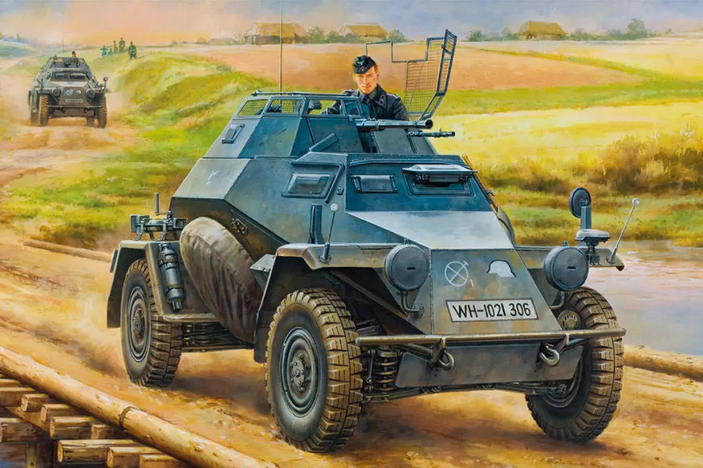 HobbyBoss 1/35 German Leichter Panzerspahwagen(2cm) Mid Version Plastic Model Kit HobbyBoss