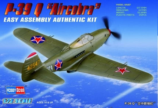 HobbyBoss 1/72 P-39 Q “Aircacobra” Plastic Model Kit