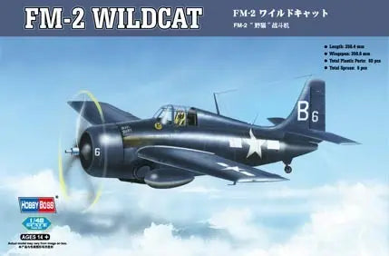 HobbyBoss 1/48 FM-2 Wildcat Plastic Model Kit HobbyBoss