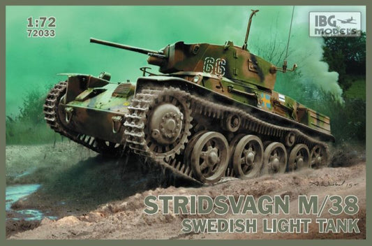 IBG 1/72 Stridsvagn M/38 Swedish light tank Plastic Model Kit