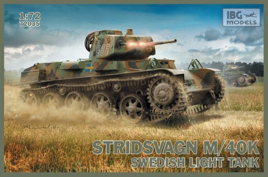 IBG 1/72 Stridsvagn m/40 K Swedish light tank Plastic Model Kit