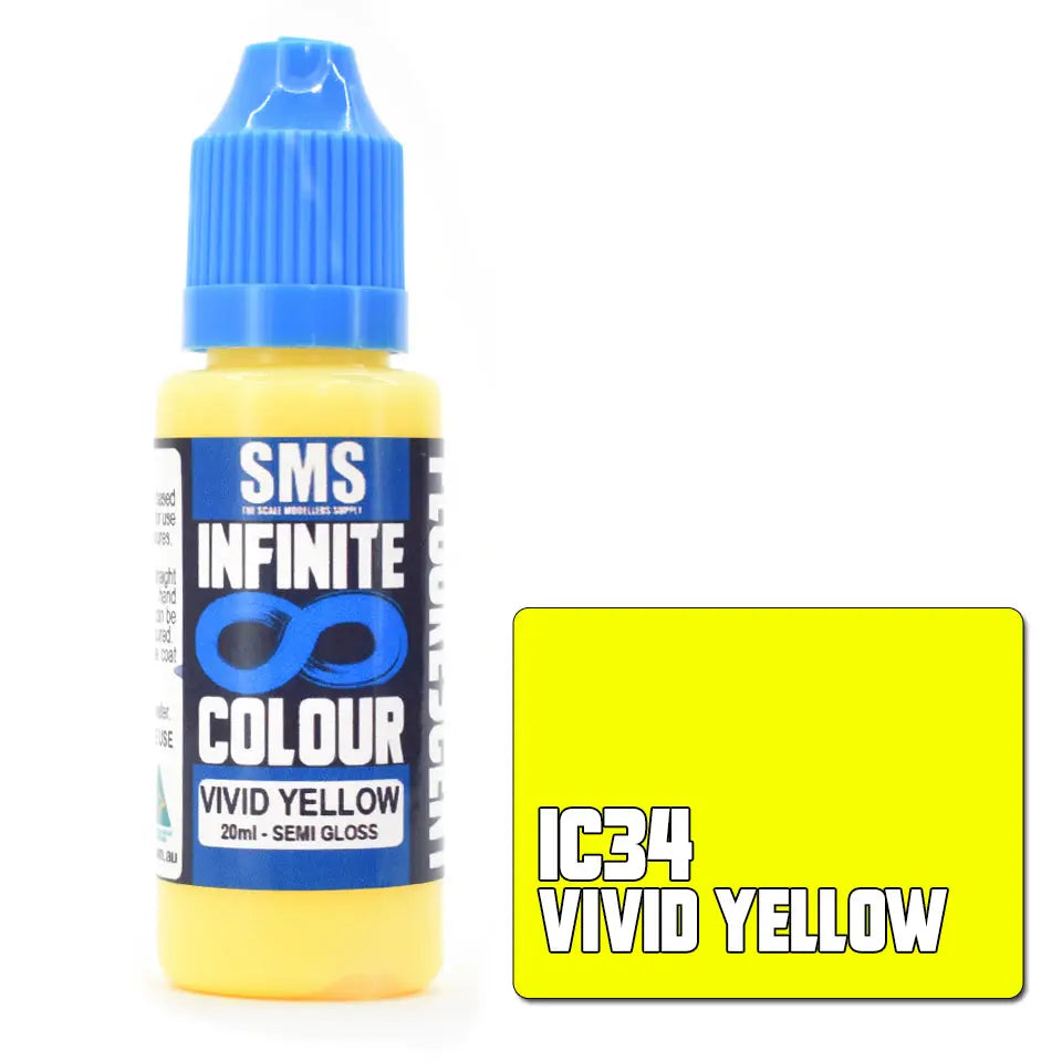SMS Infinite Colour Vivid Yellow 20ml The Scale Modellers Supply