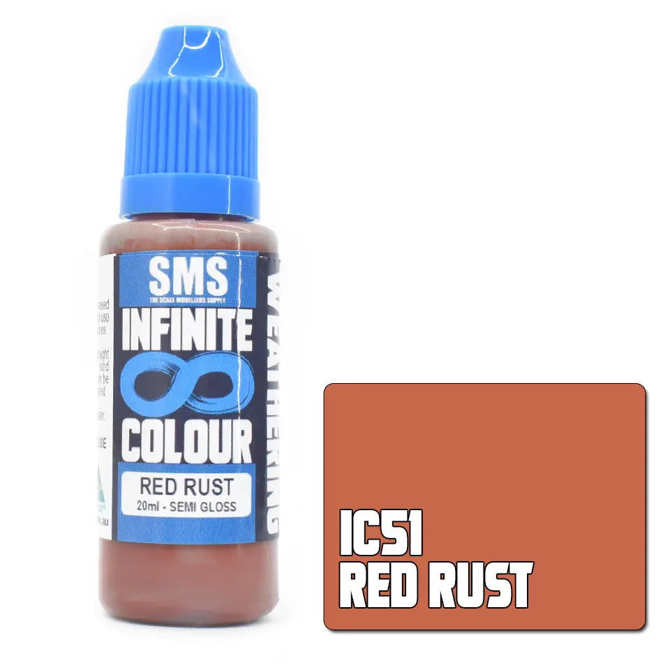 SMS Infinite Colour Red Rust 20ml The Scale Modellers Supply