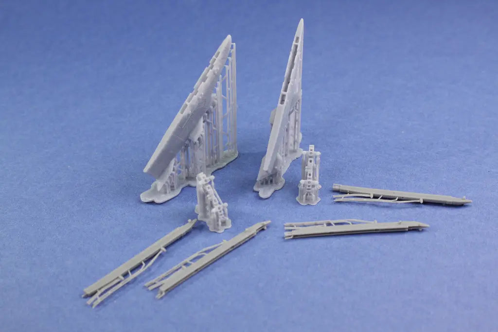 Phase Hanger Resin 1:48 F-4 Phantom Wing Pylons (USAF Style) including Flightline Resin LAU-105 Rails For Zoukei Mura Phase Hanger Resin