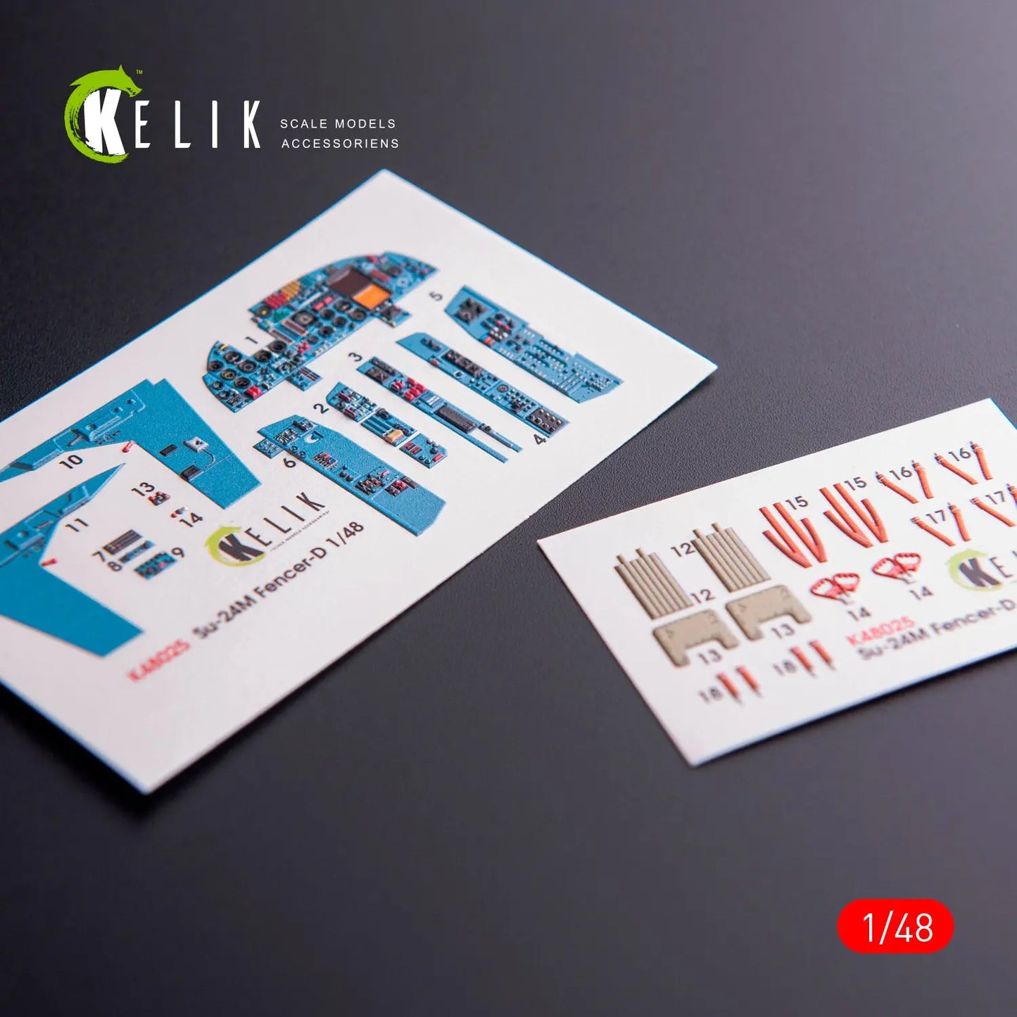 Kelik 1:48 Su-24 interior 3D Decals for Trumpeter Kit Res/Kit