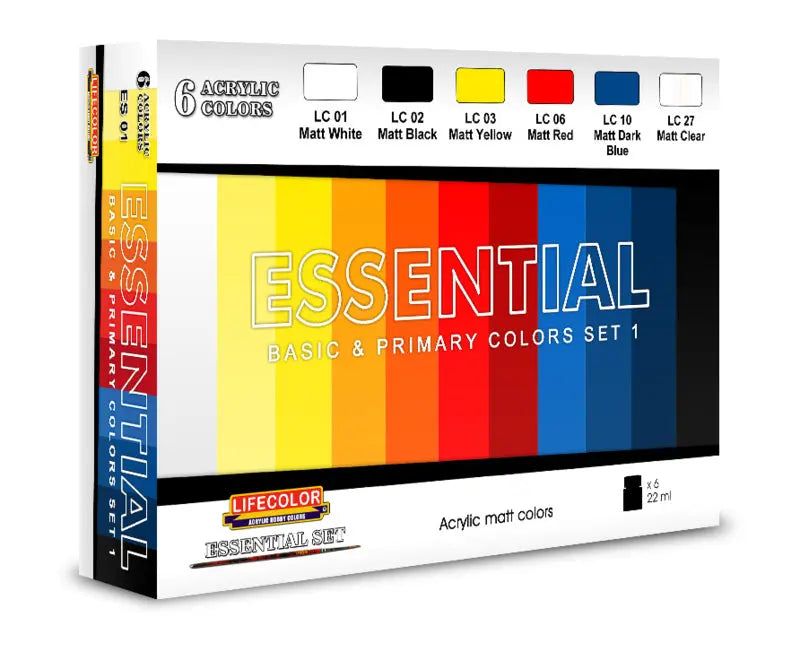 Lifecolor Essential Set #1 Acrylic Paint Set Lifecolor