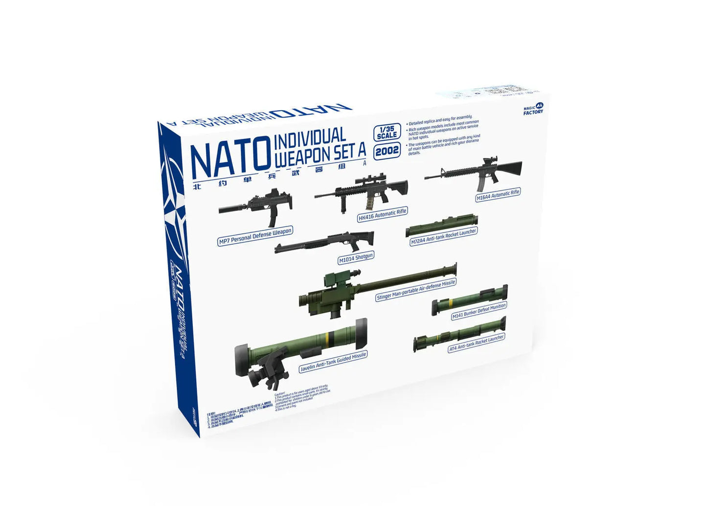 Magic Factory 1/35 NATO Individual Weapon Set A Plastic Model Kit Magic Factory