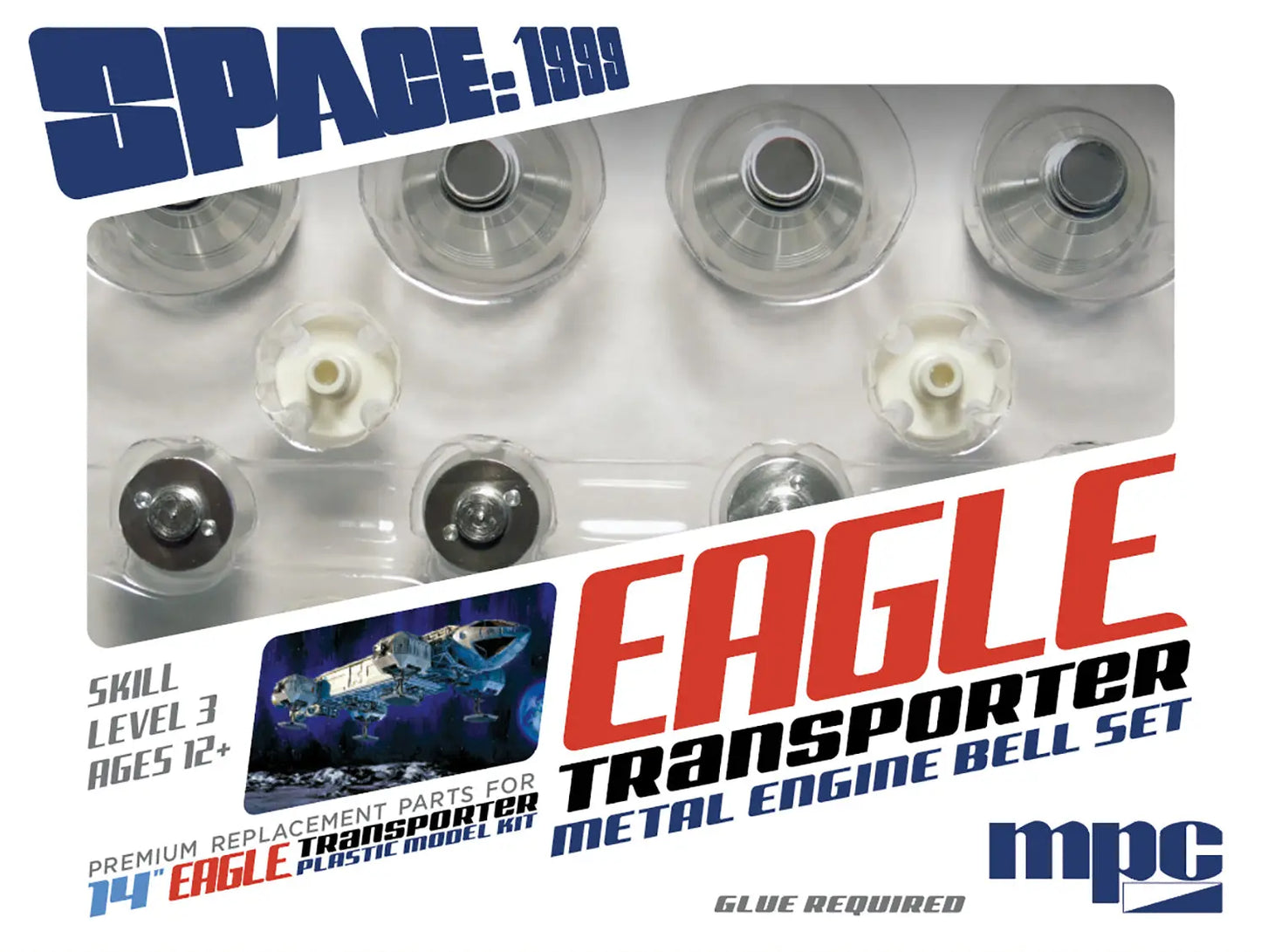 MPC 1/72 Space: 1999 Eagle Metal Engine Bell Set (For use with MPC913) MPC