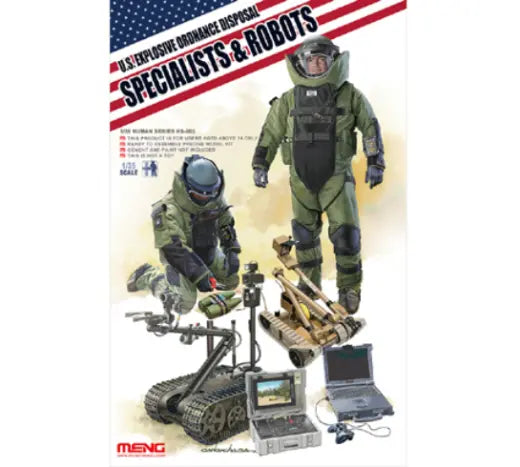 Meng 1/35 U.S. Explosive Ordnance Disposal Specialists & Robots Meng