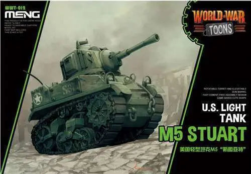 Meng U.S. Light Tank M5 Stuart (Cartoon Model) Plastic Model Kit Meng