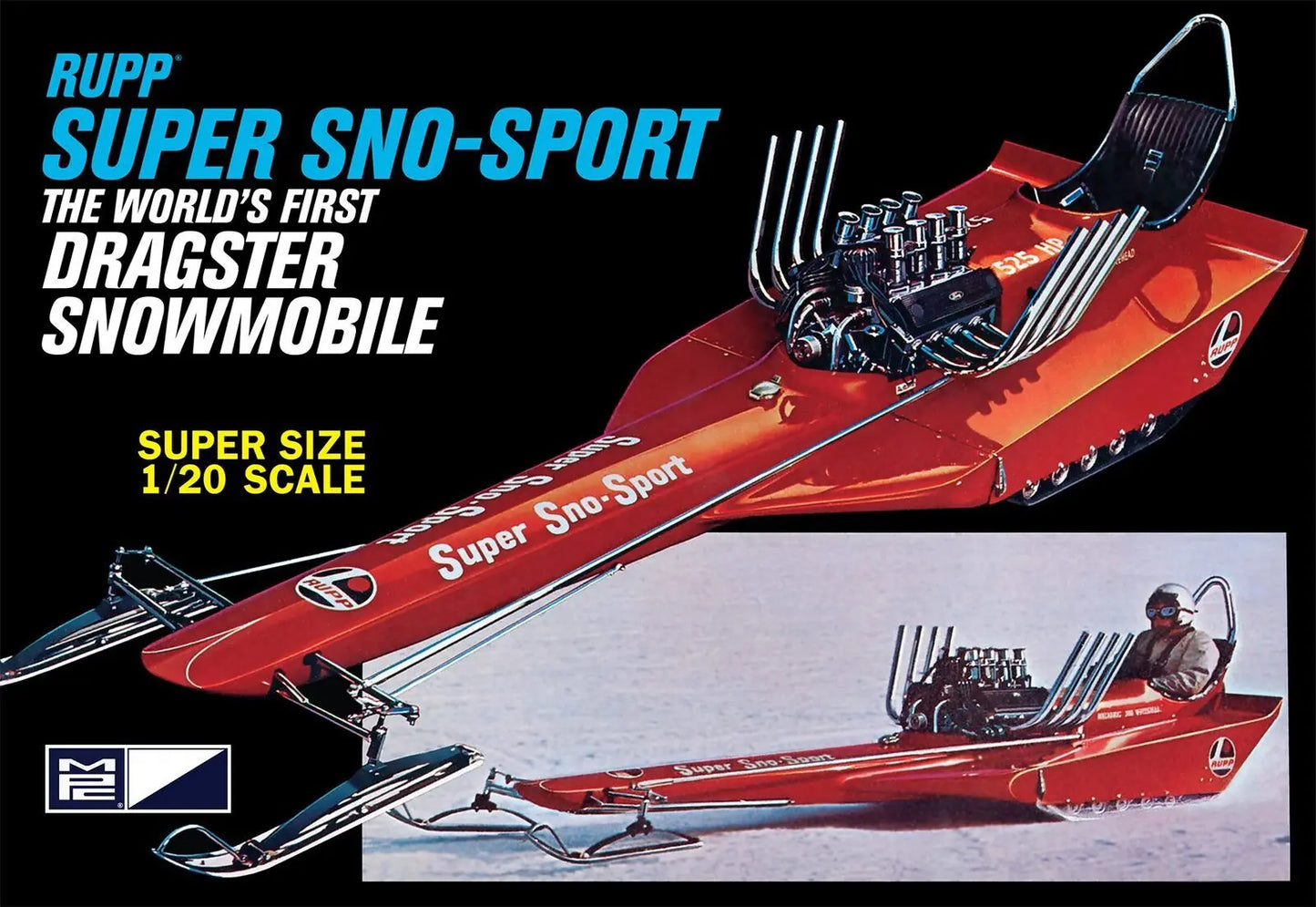 MPC 1/20 Rupp Super Sno-Sport Snow Dragster Plastic Model Kit - Franklin Hobbies Ltd
