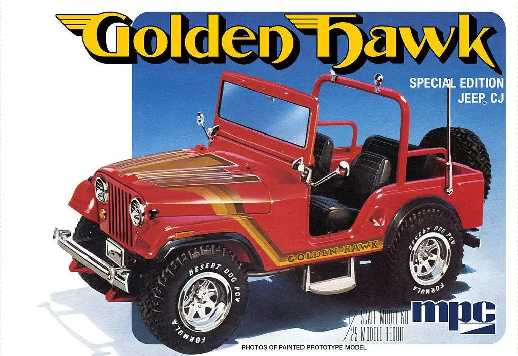 MPC 1/25 1981 Jeep CJ5 Golden Hawk Plastic Model Kit - Franklin Hobbies Ltd