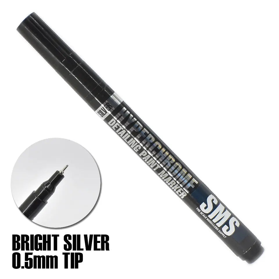 SMS Hyperchrome Marker (Bright Silver) 0.5mm The Scale Modellers Supply
