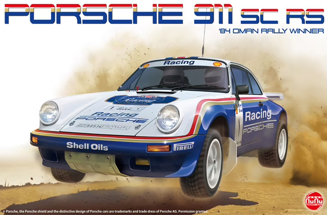 NuNu 1/24 Porsche 911 1984 Oman Rally Plastic Model Kit