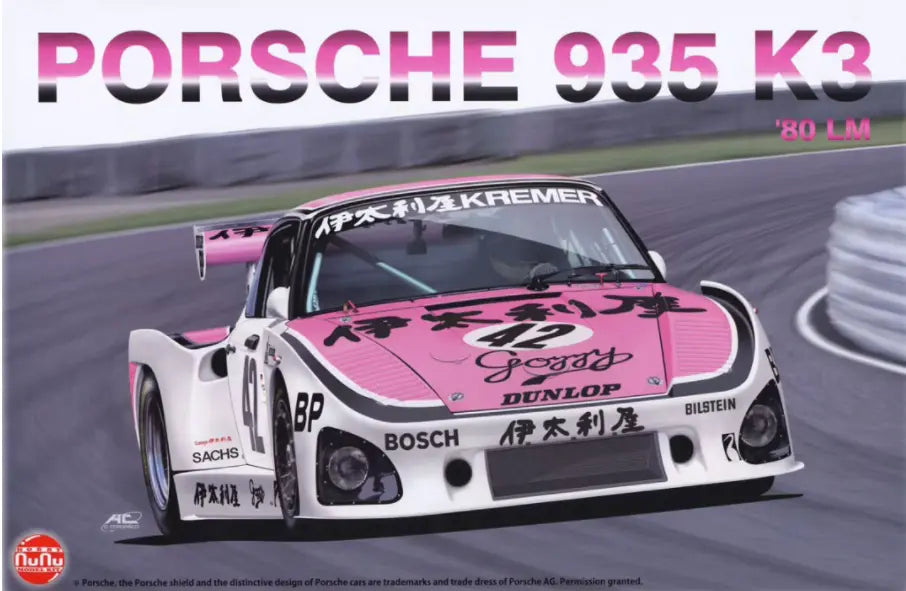 Nunu 1/24 Porsche 935 K3 1980 Lemans #42 Plastic Model Kit NuNu