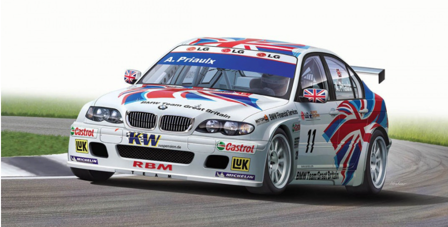 NuNu 1/24 BMW 320i E46 Donington Winner ETCC Plastic Model Kit