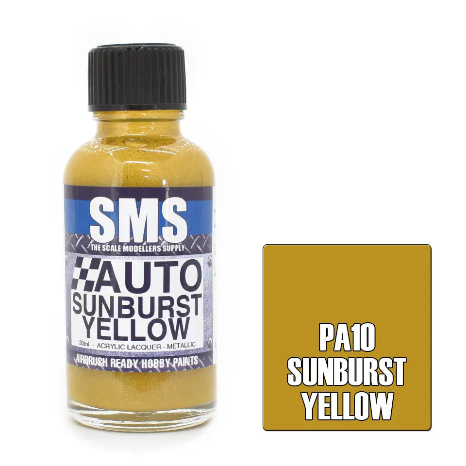 SMS Auto Colour SUNBURST YELLOW 30ml The Scale Modellers Supply