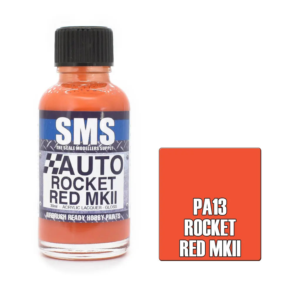 SMS Auto Colour ROCKET RED MKII 30ml The Scale Modellers Supply