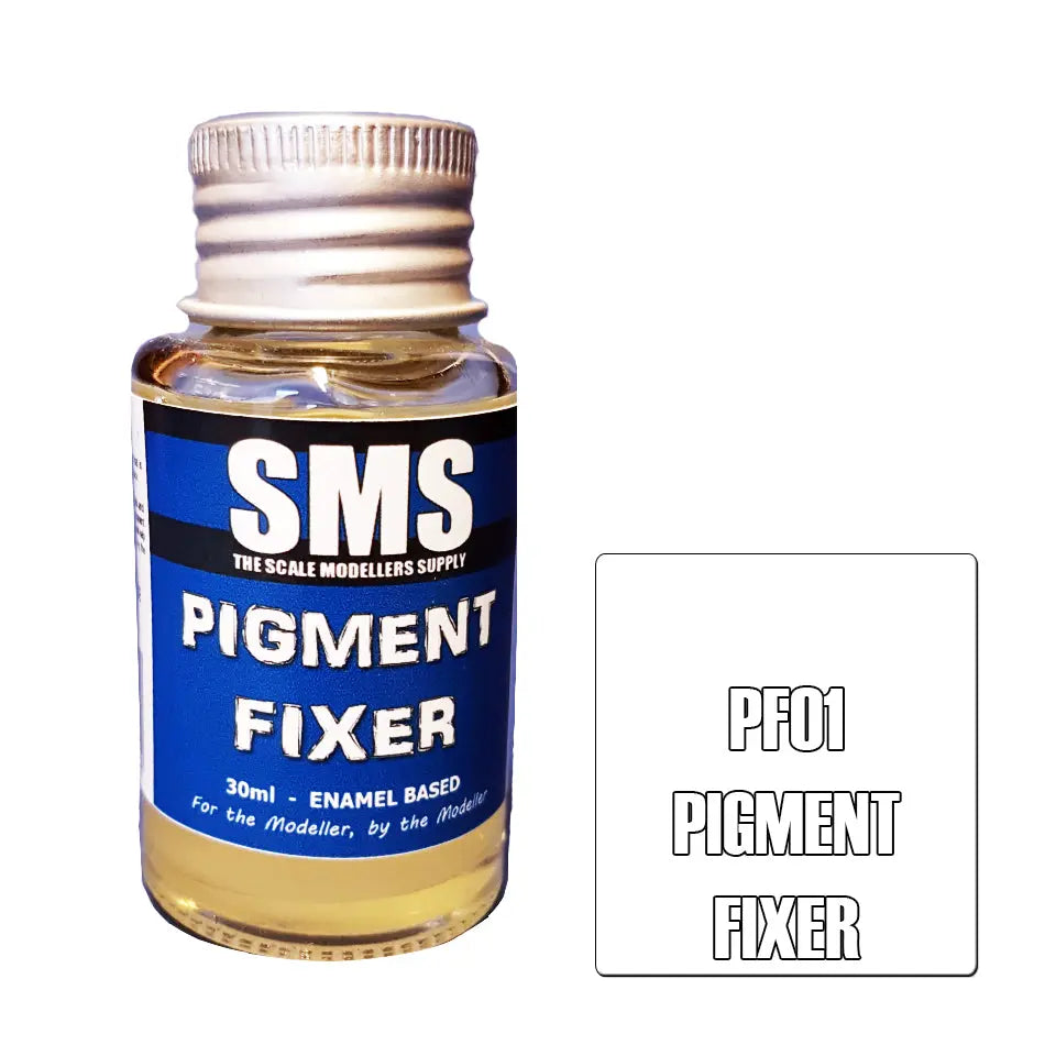 SMS Pigment Fixer (Enamel Based) 30ml The Scale Modellers Supply