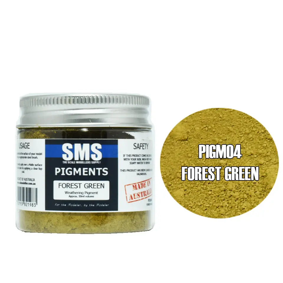 SMS Weathering Pigments Forest Green 50ml The Scale Modellers Supply