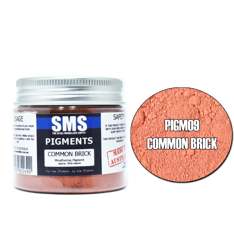 SMS Weathering Pigments Common Brick 50ml The Scale Modellers Supply