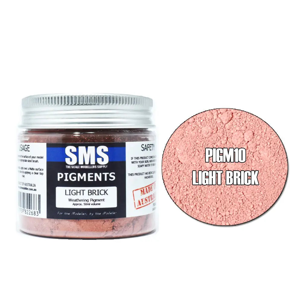 SMS Weathering Pigments Light Brick 50ml The Scale Modellers Supply